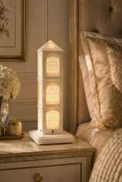 Handmade Designer Solid Bone Inlay Designer Lamp - thumbnail 1