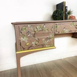 Pink & Gold Stag Desk/Dressing Table - thumbnail 3