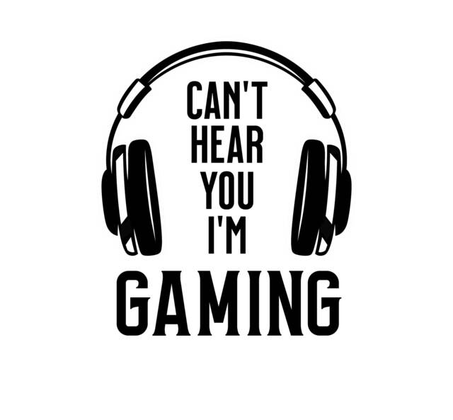 Video Game Can't Hear You I'm Gaming Gamer Wall Sticker Decal Art Decor Vinyl For Kids Teens Rooms - image 1