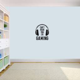 Video Game Can't Hear You I'm Gaming Gamer Wall Sticker Decal Art Decor Vinyl For Kids Teens Rooms - thumbnail 4