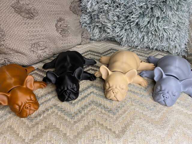 Sleeping French Bulldog Articulated Model - image 1