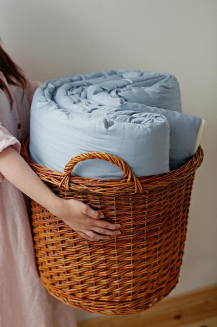 Wool Duvet For Full Size Bedding. Boys' Bedroom Lightweight Quilt. - Us Duty Paid - image 1