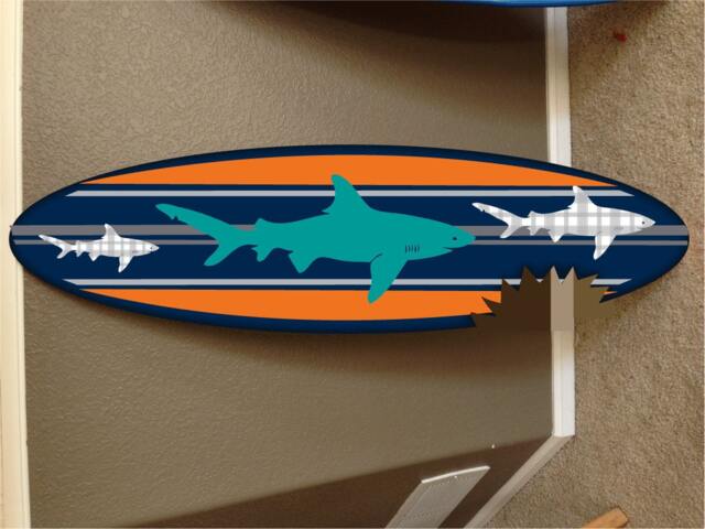 Custom Surfboard Wall Hanging Hawaiian Beach Decor - 48 Inch - image 1