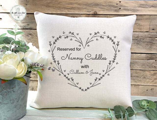 Personalised Nanny Cushion, Mothers Day Gift, Birthday New Christmas Gift From Grandchildren - image 1