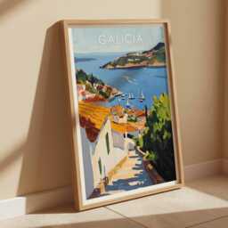 Coastal Galicia Art Print Spain Landscape Poster - thumbnail 2