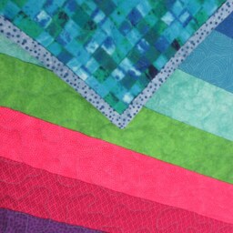 Sea Glass Baby Quilt Flannel Backed Stroller Blanket - 47x54 - thumbnail 2