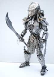 Predator Metal Sci-Fi Sculpture, Unique Recycled Steel Art, One-Of-A-Kind Father Day Gift - thumbnail 1