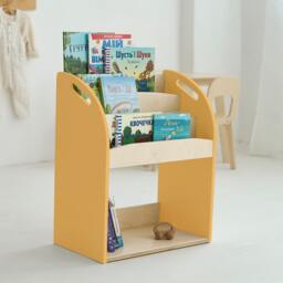 Personalized Montessori Bookshelf For Kids Room, Plywood Floor Shelf Nursery Baby Name Toys Shelf, Custom Toddler - thumbnail 2