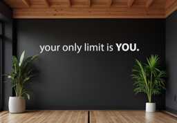 Locker Room Decor, Gym Wall Decal, Your Only Limit Is You. High School Sports Sticker, Fitness Decal 099 - thumbnail 1