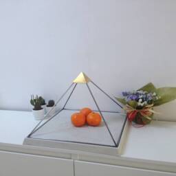Handcrafted Brass Energy Pyramid, Shri Yantra, Meditation Decor - thumbnail 4