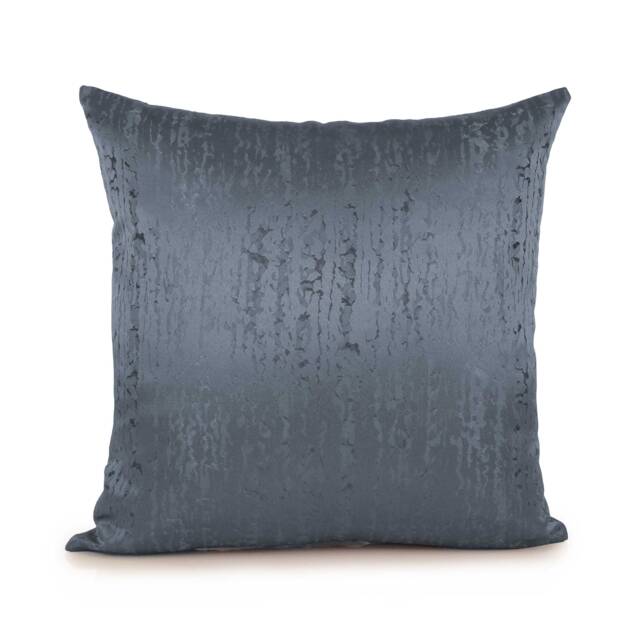 Gray Blue Pillow, Throw Pillow Cover, Decorative Cushion Accent Satin Blend, Geometric Pattern, Modern Pillow - image 1