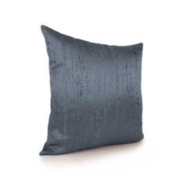 Gray Blue Pillow, Throw Pillow Cover, Decorative Cushion Accent Satin Blend, Geometric Pattern, Modern Pillow - thumbnail 2