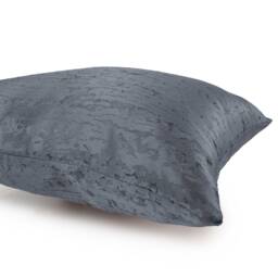Gray Blue Pillow, Throw Pillow Cover, Decorative Cushion Accent Satin Blend, Geometric Pattern, Modern Pillow - thumbnail 4
