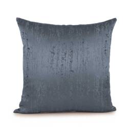 Gray Blue Pillow, Throw Pillow Cover, Decorative Cushion Accent Satin Blend, Geometric Pattern, Modern Pillow - thumbnail 1