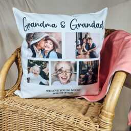 Personalised Photo Cushion - Collage Gift Christmas Present Pillow Picture - thumbnail 2