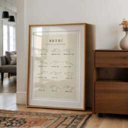 Eryri National Park Print Minimalist Mountain Line Art - thumbnail 2