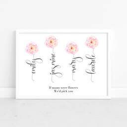 Personalised Flower Mum Gift, If Mums Were Flowers, Gift For Mum, Mother Day Gifts, Birthday Gift Mother Quotes - thumbnail 3