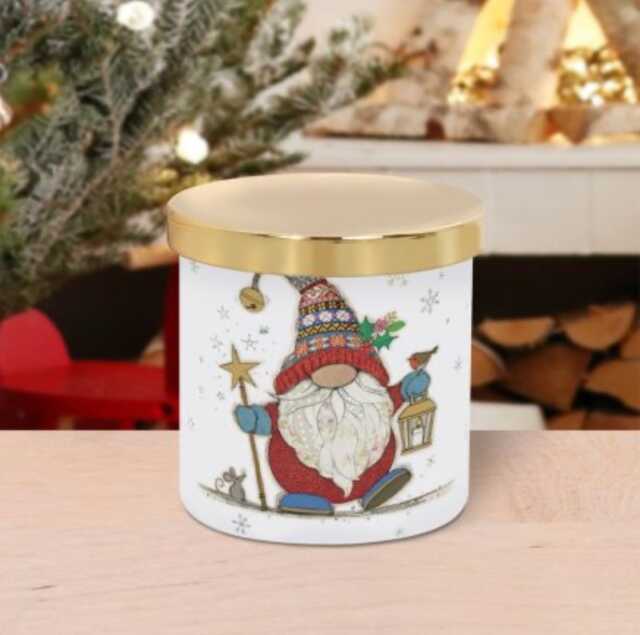 Christmas Gonk Candle With Lid, Nordic, Gnome, Swedish Tomte