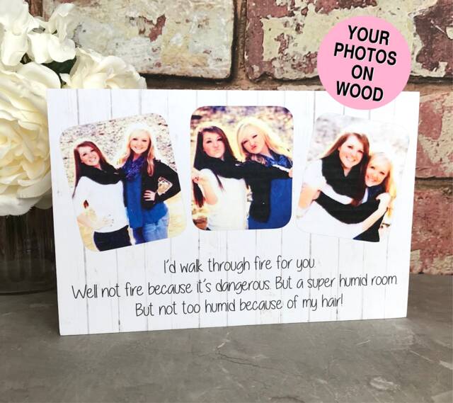 Personalised Friend Gift, Funny Photo Bridesmaid Frame, Frame - image 1