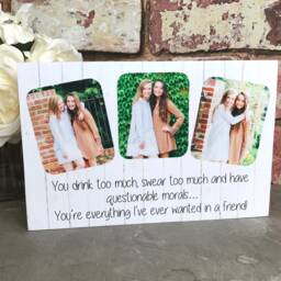 Personalised Friend Gift, Funny Photo Bridesmaid Frame, Frame - thumbnail 3
