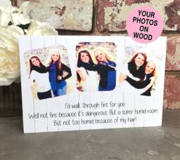 Personalised Friend Gift, Funny Photo Bridesmaid Frame, Frame