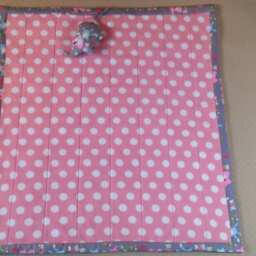 Reversible Baby Blanket & Its Elephant Cuddly Toy 78cm X 71cm - thumbnail 3