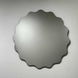 Petal Wavy Curved Round Wall Mirror Frameless Design Modern Home Bathroom Bedroom Interior - Sizes Available 60cm, 80cm, 100cm - thumbnail 4