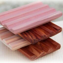 3 Eastern Cedar/Walnut Mix Or Match Wooden Soap Decks - Holders Dishes - thumbnail 3