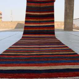 2'8x9'5 Collectors Piece Gabbah Brand New Runner Area Rug, Afghan High Pile Soft Oriental, Turkmen Livingroom, Bedroom Rug - thumbnail 4