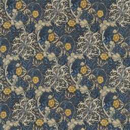 Morris & Co Seaweed Door Curtain Ink