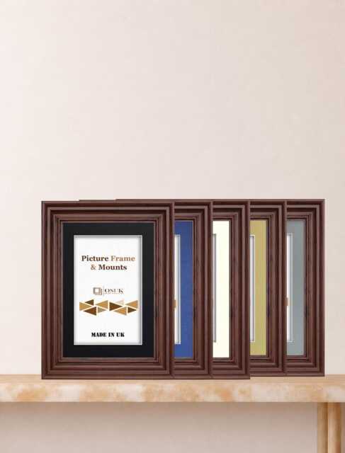Dark Oak Photo Frame With Multiple Mounts - A1 A2, A3 A4 A5 A6 Picture Frames For Family Gift Poster Wall Art Display Gifts For Baby - image 1