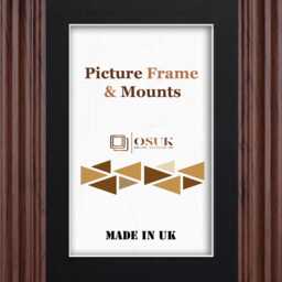 Swept Dark Oak Photo Frame With Mount/A2 For A3 Print A4 A5 A6 Picture Poster With Mounts - thumbnail 2