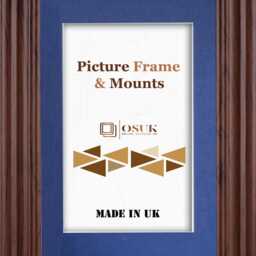 Swept Dark Oak Photo Frame With Mount/A2 For A3 Print A4 A5 A6 Picture Poster With Mounts - thumbnail 3