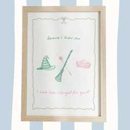 I Knew You - Wicked Musical A4 Print Elphaba, Glinda, Broadway Art - thumbnail 1