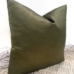Luxury Emerald Green Satin Cushion Cover Designer Fabrics New Home - Style 24 - thumbnail 3