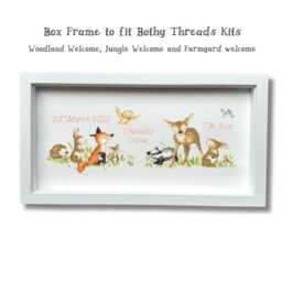 White Picture Frame For Bothy Threads Cross Stitch Kits - Farmyard, Jungle & Woodland Welcome - thumbnail 1