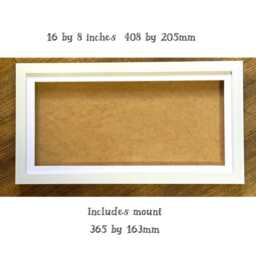 White Picture Frame For Bothy Threads Cross Stitch Kits - Farmyard, Jungle & Woodland Welcome - thumbnail 3