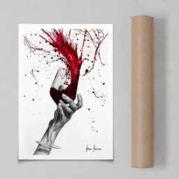 Deep Red Swirl Art Print - Ashvin Harrison - thumbnail 4