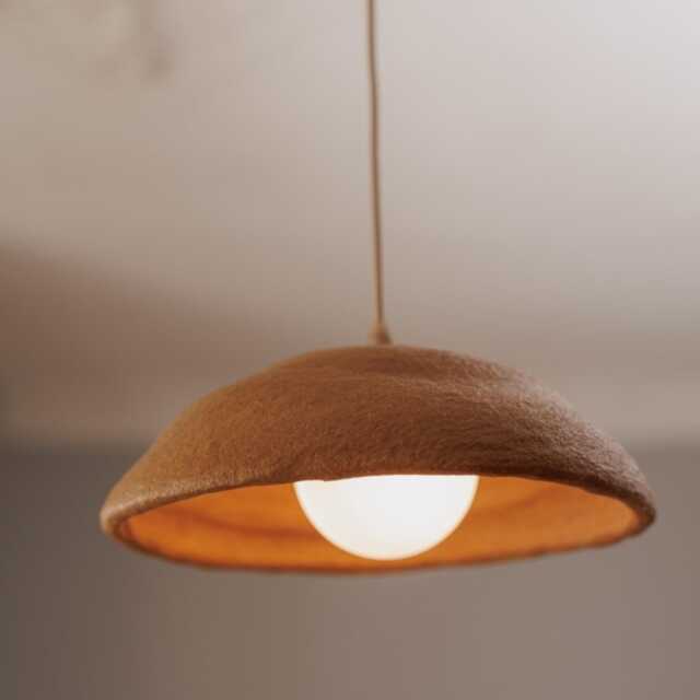 Lamp Hanging, Wabi Sabi Handmade Ceramic Pendant Chandelier, Bathroom Lighting, Japandi Lighting - image 1