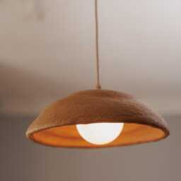 Lamp Hanging, Wabi Sabi Handmade Ceramic Pendant Chandelier, Bathroom Lighting, Japandi Lighting - thumbnail 1