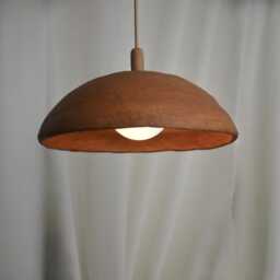Lamp Hanging, Wabi Sabi Handmade Ceramic Pendant Chandelier, Bathroom Lighting, Japandi Lighting - thumbnail 3