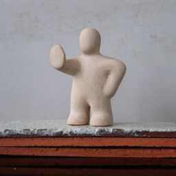 stop - Expressive Ceramic Figurine For Sandplay & Counseling - thumbnail 2