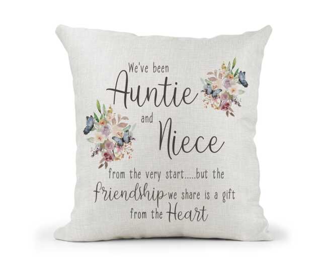 Auntie & Niece Cushion Birthday Gift/ 50Th 60Th 70Th 80Th 90Th, Christmas Missing You - image 1
