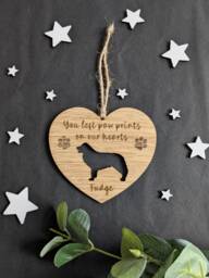 Personalised Dog Memorial Christmas Bauble - Silhouette Decoration