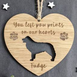 Personalised Dog Memorial Christmas Bauble - Silhouette Decoration - thumbnail 2