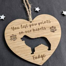 Personalised Dog Memorial Christmas Bauble - Silhouette Decoration - thumbnail 3