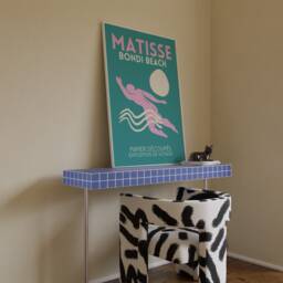 Bondi Beach Travel Print Matisse Style Abstract Gallery Wall Art - thumbnail 3
