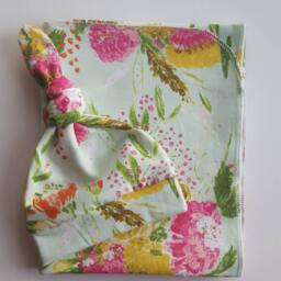 Swaddle Blanket & Newborn Hat Set. Girl Coming Home Floral Baby Shower Gift. Photo Prop - thumbnail 2