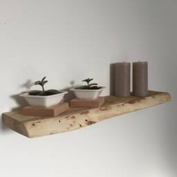 Oak Wall Shelf With Blind Mounting System - thumbnail 1