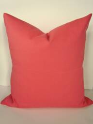 Coral Pillows Decorative Pillow Covers 16 18 20x20 Solid Coral Salmon Orange Home & Living Decor Say It With Pillows - thumbnail 1